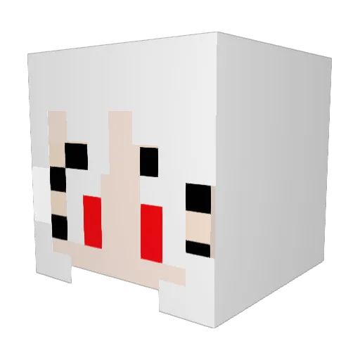 Mercy_Angel Minecraft avatar head, 3D render