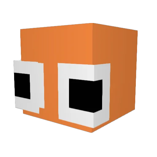 Mercyals Minecraft avatar head, 3D render