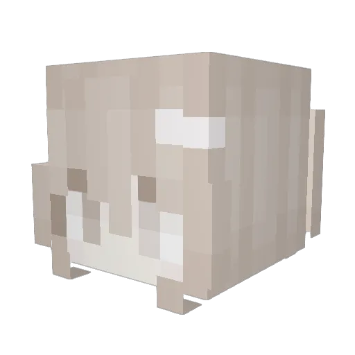 Mercyl Minecraft avatar head, 3D render