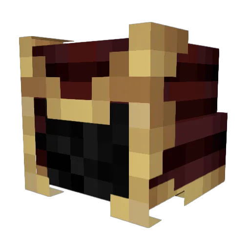 Mercyman Minecraft avatar head, 3D render