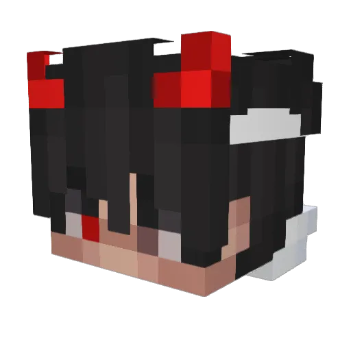 Merdah Minecraft avatar head, 3D render