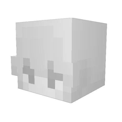 MerdanB Minecraft avatar head, 3D render