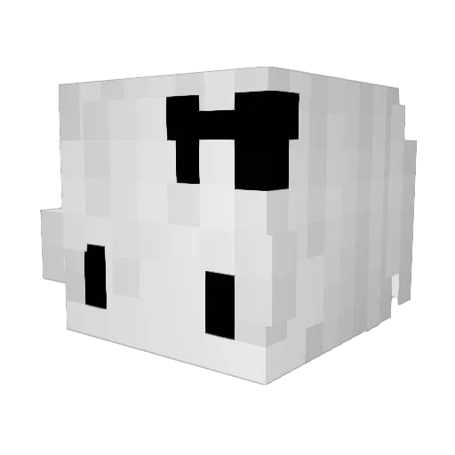 Merdict Minecraft avatar head, 3D render