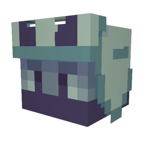Merenq Minecraft avatar head, 3D render