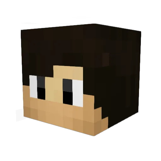 Merestro Minecraft avatar head, 3D render