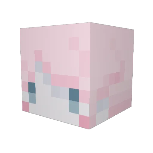 Mereye Minecraft avatar head, 3D render