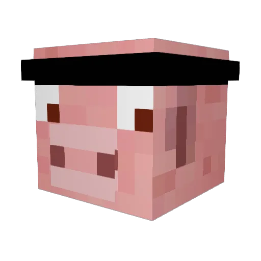 MerguezTropGuez Minecraft avatar head, 3D render