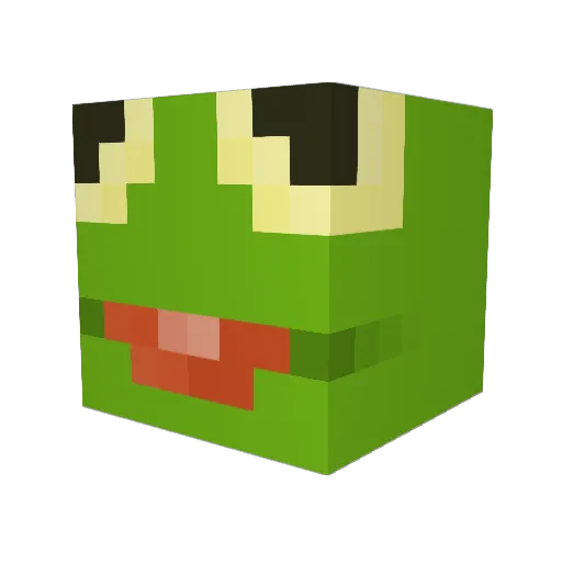 Meri2022 Minecraft avatar head, 3D render