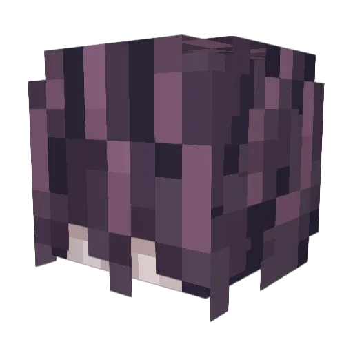 Meriangue Minecraft avatar head, 3D render