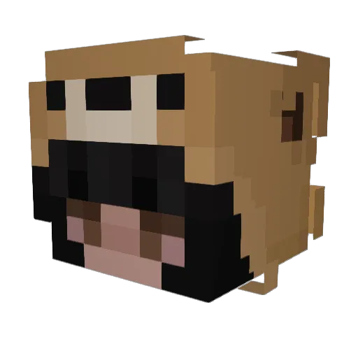 Merida_1237 Minecraft avatar head, 3D render
