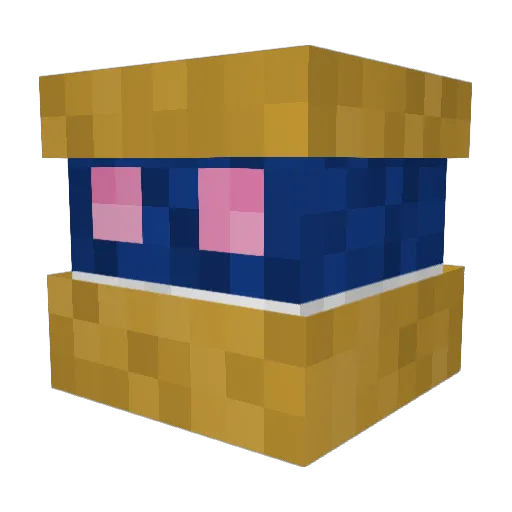 MeridianB2 Minecraft avatar head, 3D render