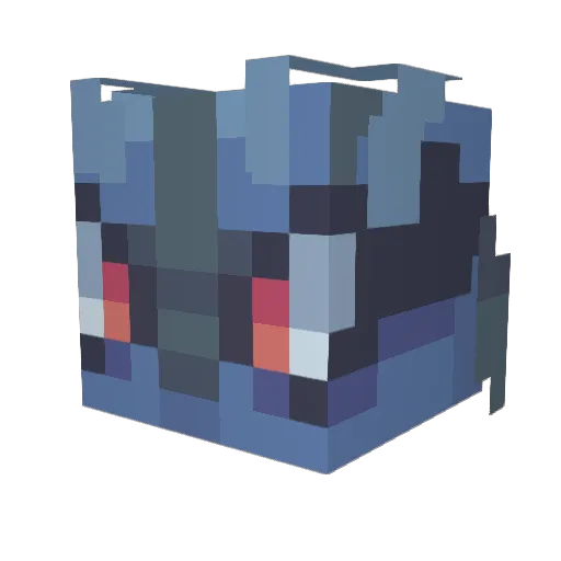 Meridyan36 Minecraft avatar head, 3D render