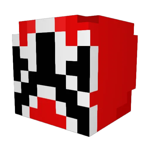 MerijnBar Minecraft avatar head, 3D render