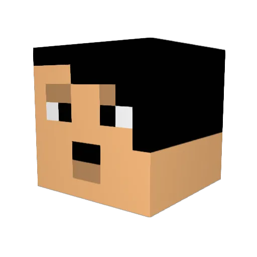 Merimies420 Minecraft avatar head, 3D render