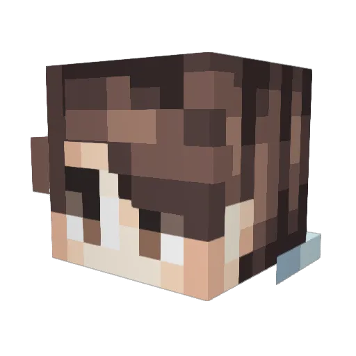 Merisso_ Minecraft avatar head, 3D render