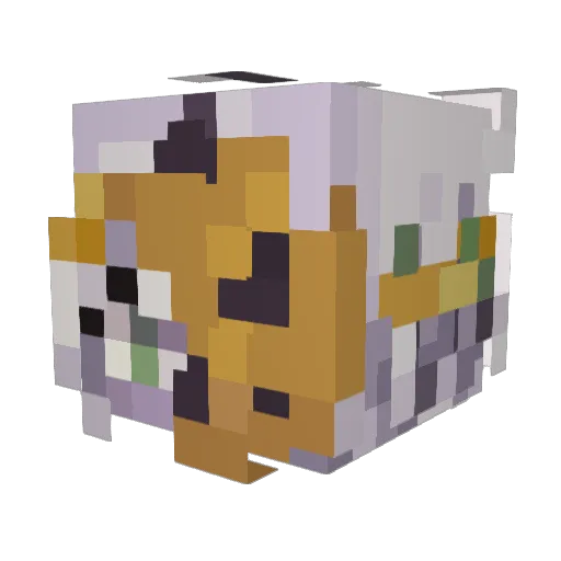 Merixy Minecraft avatar head, 3D render