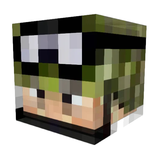 MerkZ_MoneyZ Minecraft avatar head, 3D render