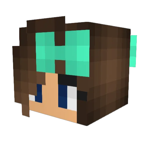 Merkel1203 Minecraft avatar head, 3D render