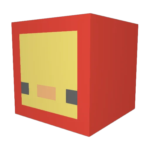 MerkieTV Minecraft avatar head, 3D render