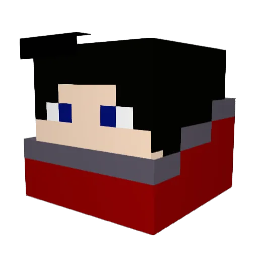 Merkur2000 Minecraft avatar head, 3D render