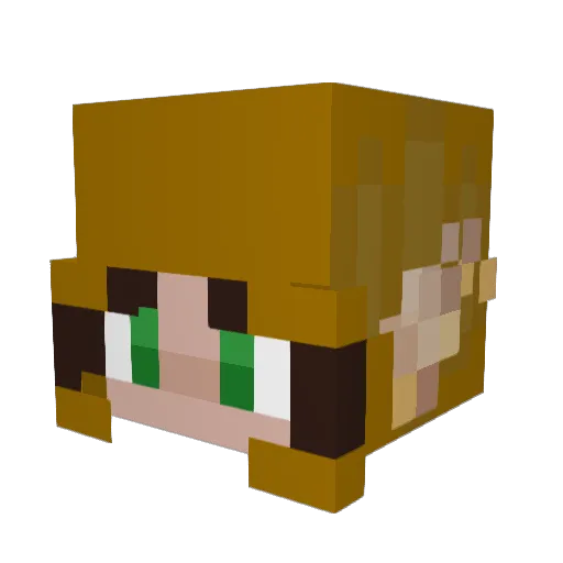 Merkusideway Minecraft avatar head, 3D render