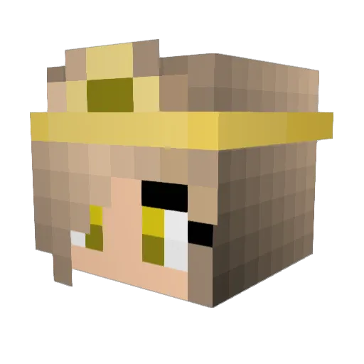 Merlchen1985 Minecraft avatar head, 3D render