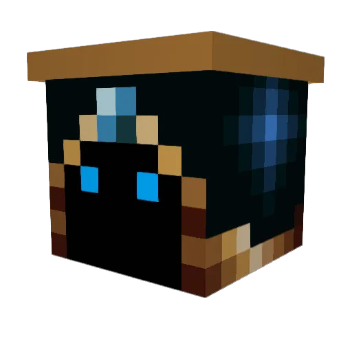 Merlin100 Minecraft avatar head, 3D render