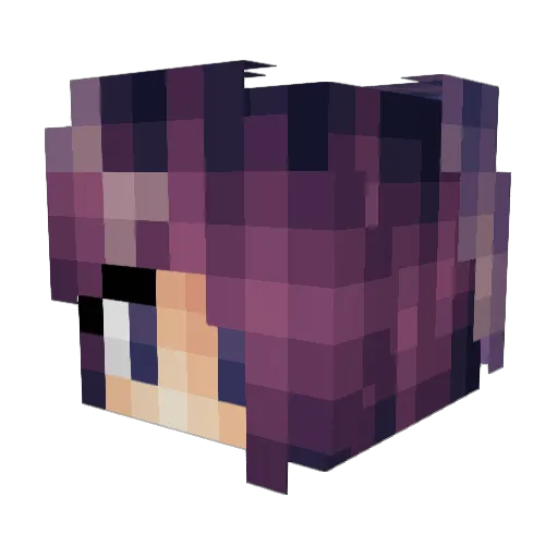 MerlinBigStaff Minecraft avatar head, 3D render