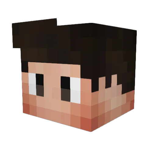 MerlinRogue Minecraft avatar head, 3D render