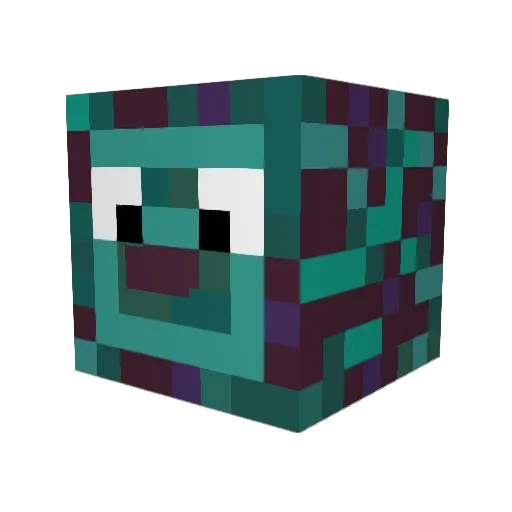 MerlinSpace Minecraft avatar head, 3D render