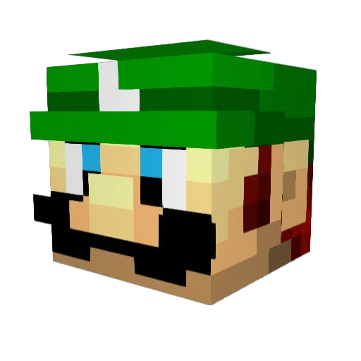 Merlin_18 Minecraft avatar head, 3D render