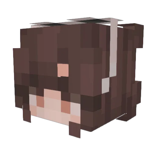 MermaidTears02 Minecraft avatar head, 3D render