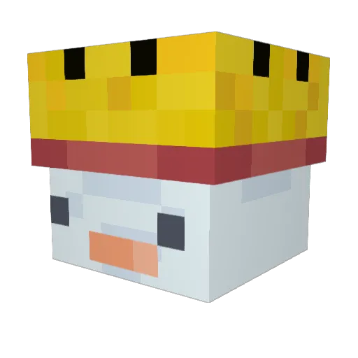 Mero17 Minecraft avatar head, 3D render
