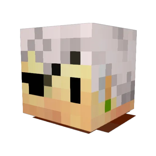 Meromero_xx Minecraft avatar head, 3D render