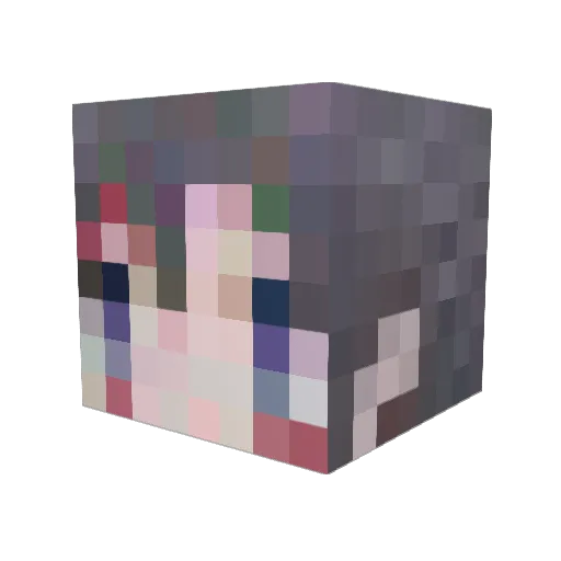 Meron_kisi Minecraft avatar head, 3D render