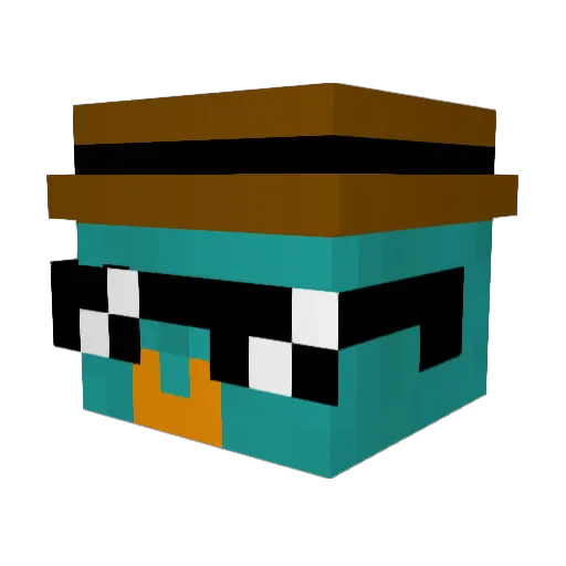 Meroxx77 Minecraft avatar head, 3D render