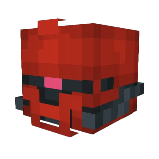 Merpler Minecraft avatar head, 3D render