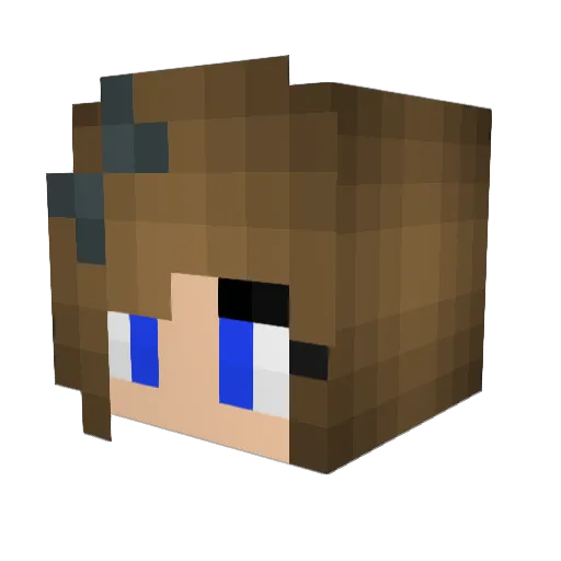 Merps Minecraft avatar head, 3D render