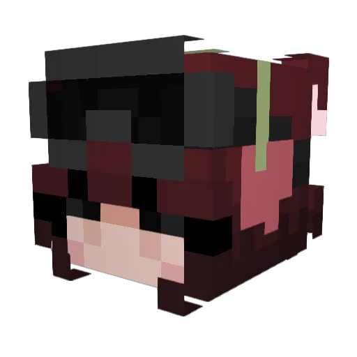 Merri_The_Cherry Minecraft avatar head, 3D render