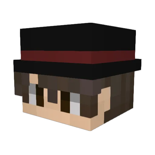 Merrowgeist Minecraft avatar head, 3D render