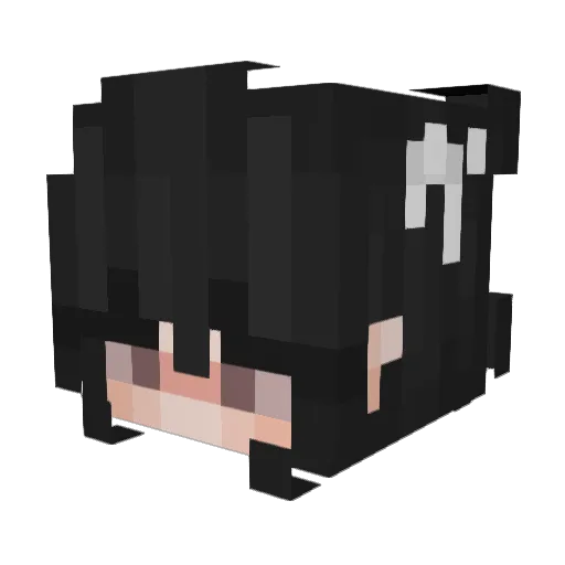 Merrttt Minecraft avatar head, 3D render