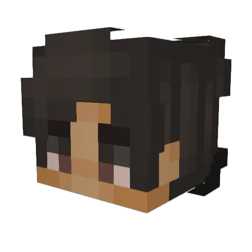 MerryDreams Minecraft avatar head, 3D render