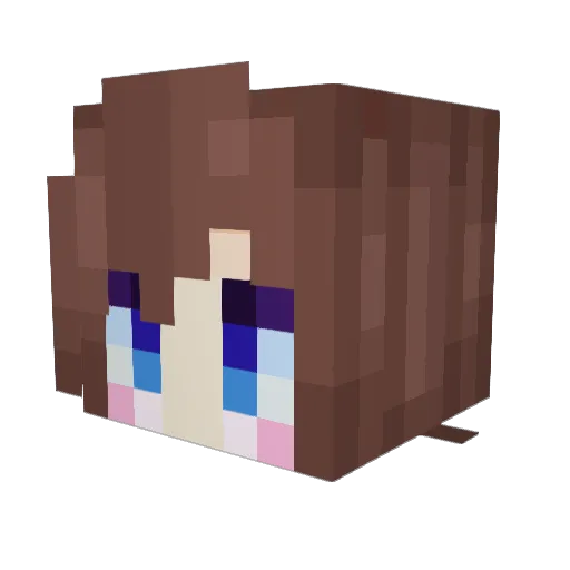 MerrynDipitous Minecraft avatar head, 3D render