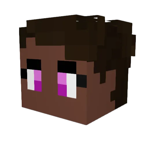 MersBH Minecraft avatar head, 3D render