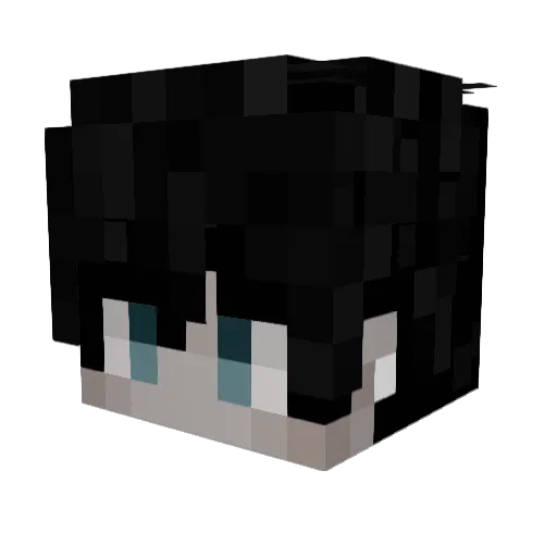 Merselz Minecraft avatar head, 3D render