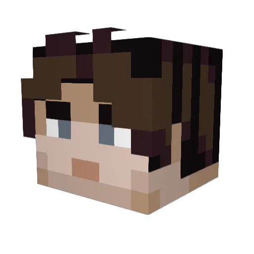 Mersh_ Minecraft avatar head, 3D render