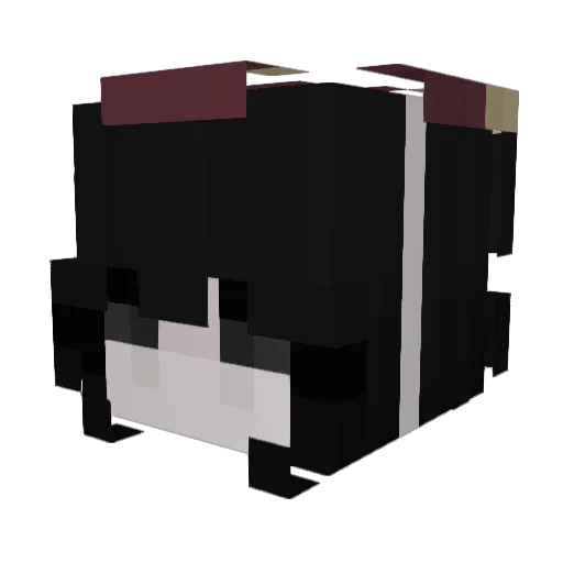Mersicc Minecraft avatar head, 3D render