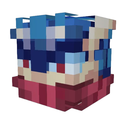 Mert1881 Minecraft avatar head, 3D render