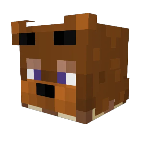 MertNow Minecraft avatar head, 3D render