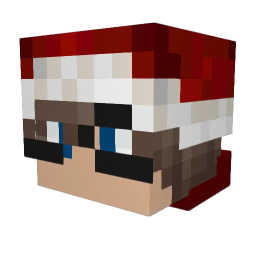 MertYanarV1 Minecraft avatar head, 3D render